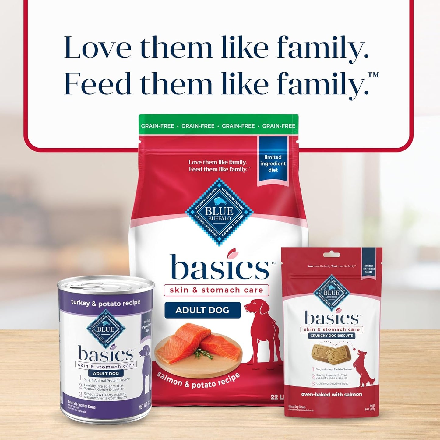 Basics Grain-Free Adult Dog Food, Limited Ingredient Salmon Recipe, 22 lb Bag