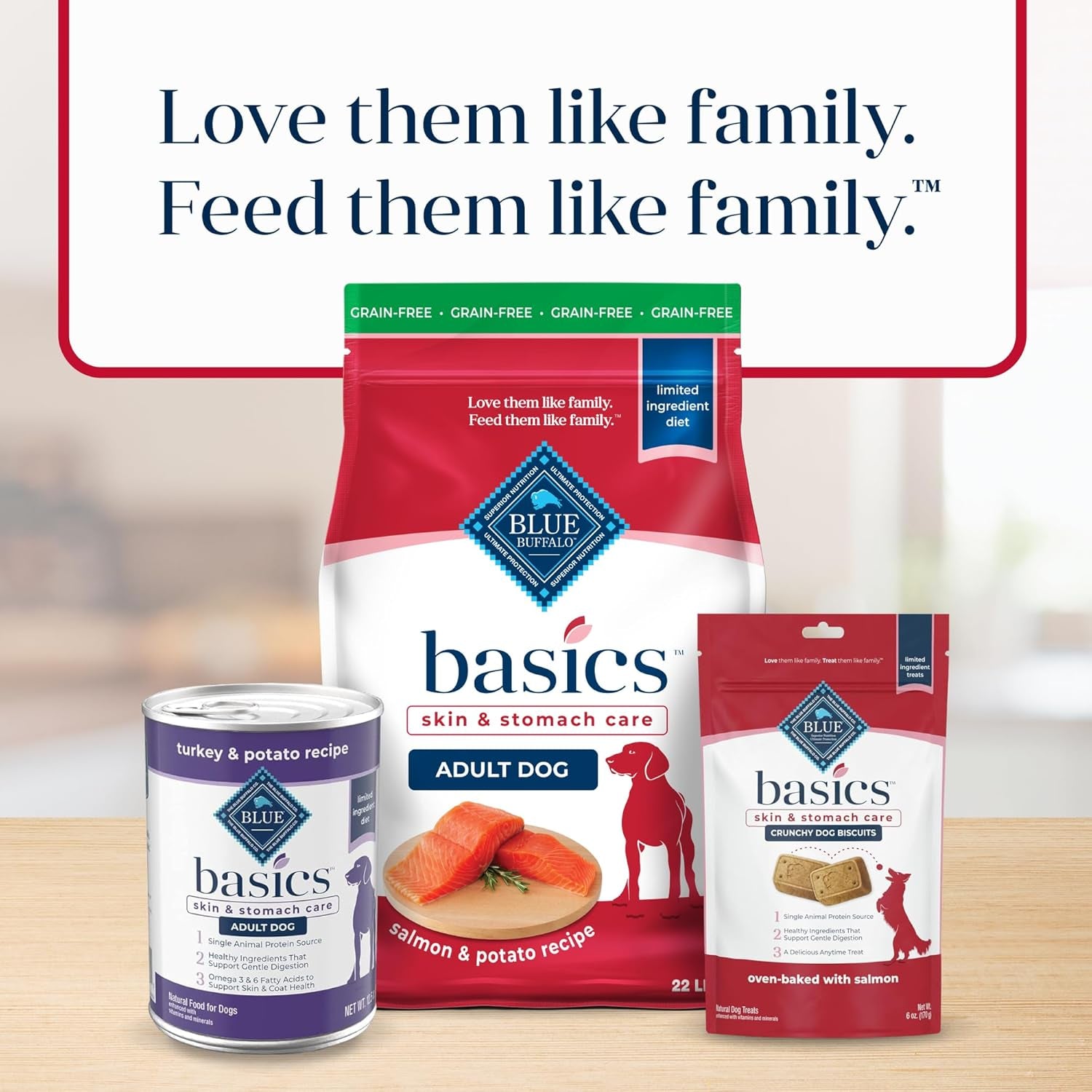 Basics Grain-Free Adult Dog Food, Limited Ingredient Salmon Recipe, 22 lb Bag