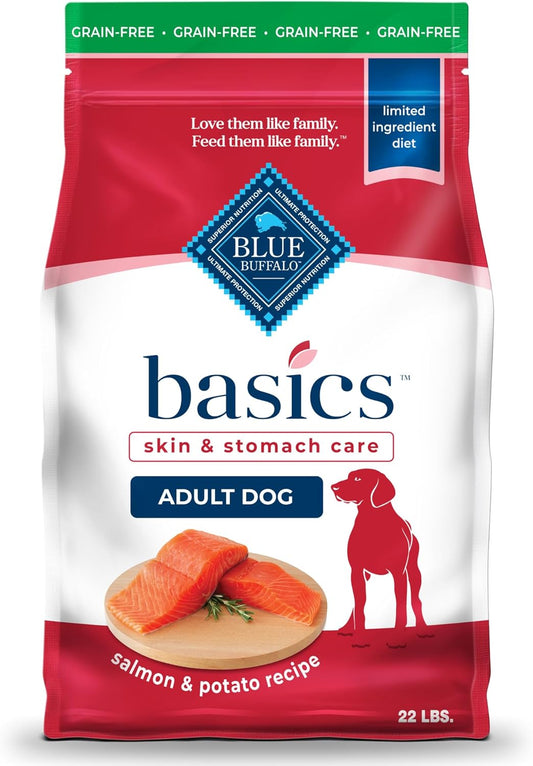 Basics Grain-Free Adult Dog Food, Limited Ingredient Salmon Recipe, 22 lb Bag